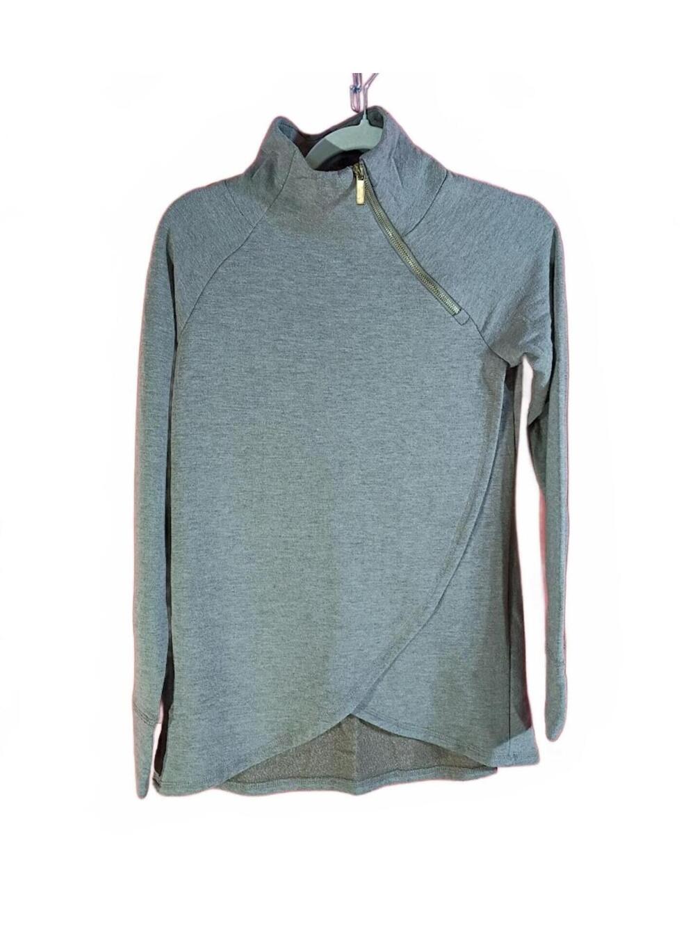 Jockey Women's Long Sleeve Pullover with Asymmetric Zip XS